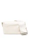 Uma Wang Medium Leather Shoulder Bag In White