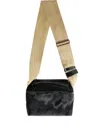 Uma Wang Medium Leather Shoulder Bag In Black
