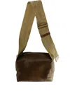 Uma Wang Medium Leather Shoulder Bag In Brown