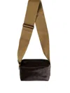 Uma Wang Medium Leather Shoulder Bag In Brown