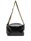 Uma Wang Logo-debossed Shoulder Bag In Black