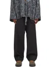 Uma Wang Men's Cotton And Viscose Paxton Trousers In Black