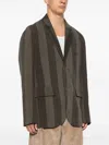 Uma Wang Men's Jacal Jacket In Uw086 Grey/brown
