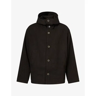 Uma Wang Mens Juto Twill Jacket Black/brown
