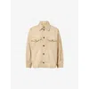 Uma Wang Mens Tan Patch-pocket Oversized-fit Cotton-blend Jacket In Neutral