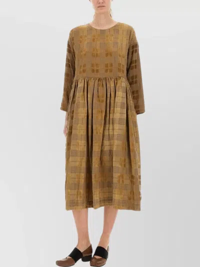 Uma Wang Midi Dress "alexa" In Neutral