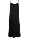 UMA WANG MIDI DRESS WOMAN BLACK IN SILK