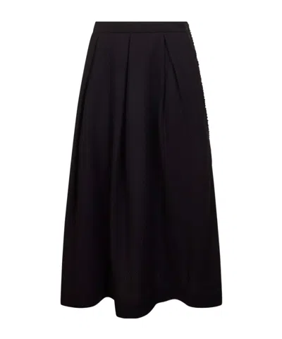 Uma Wang Midi Skirt In Black