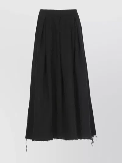 UMA WANG MIDI SKIRT WITH PLEATS AND BUTTONS
