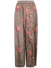 Uma Wang Graphic Printed Straight-leg Trousers In Brown