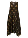 Uma Wang Moulay Dress In Brown