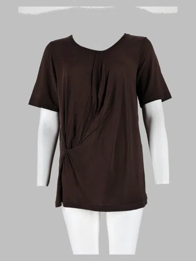 Uma Wang Soft Modal-blend Stretch Top For Women In Brown