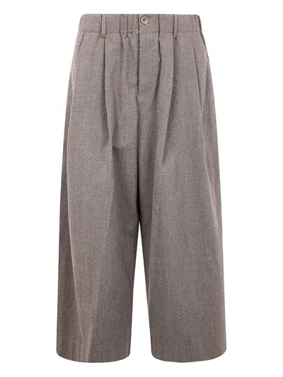 Uma Wang 'musei D1' Poetic Pants In Brown