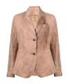 Uma Wang Notched-lapels Button-up Blazer In Nude