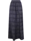 Uma Wang Grid-pattern Elastic-waist Trousers