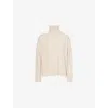 Uma Wang Omens Dirty White High-neck Relaxed-fit Cashmere Top In Neutral