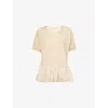 Uma Wang Beige Jersey Todi T-shirt In Uw200