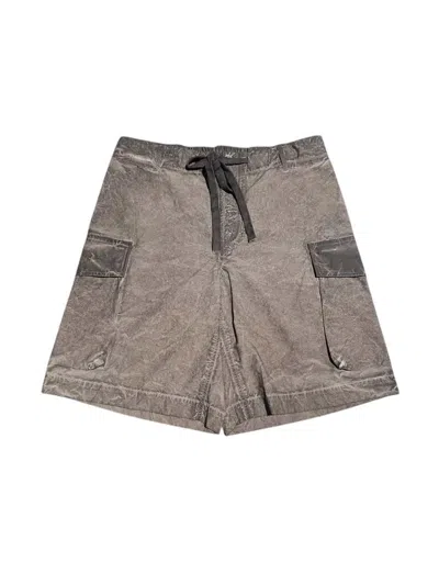 Uma Wang Overdyed Cargo Shorts In Gray