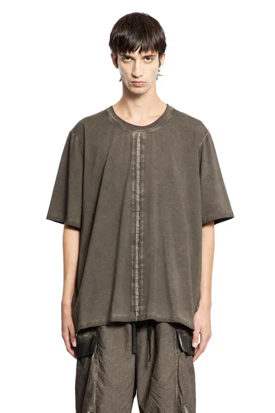 Uma Wang Overdyed Cotton T-shirt In Green