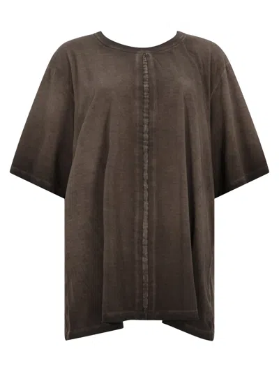 Uma Wang Overdyed T-shirt In Brown