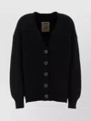 Uma Wang Oversized Cashmere Cardigan Long Sleeves In Black