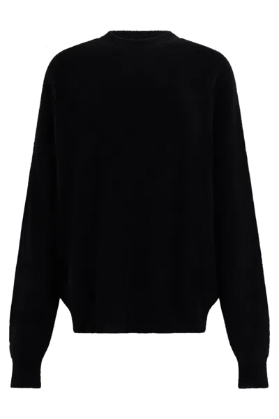 Uma Wang Oversized Crewneck Cashmere Sweater In Black