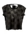 Uma Wang Oversized Sleeveless Top In Black