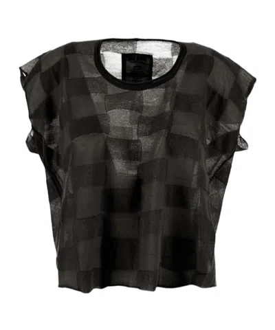 Uma Wang Oversized Sleeveless Top In Black