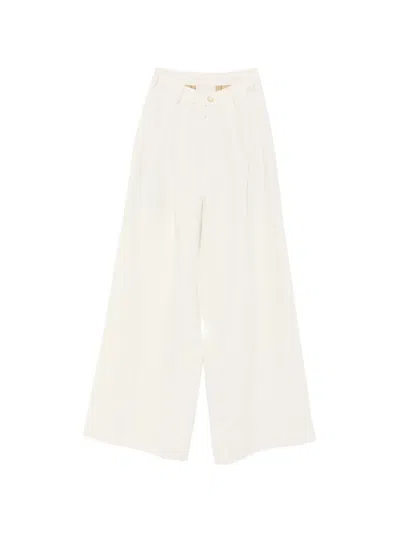 Uma Wang Paella Palazzo Pants In White