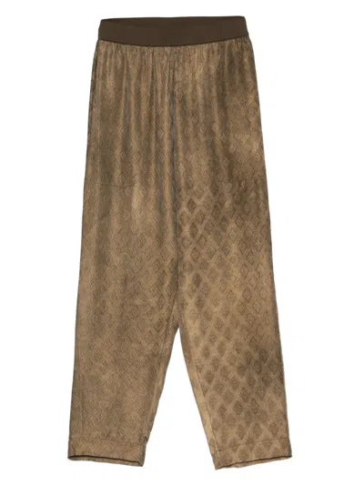 Uma Wang Palmer Trousers In Brown