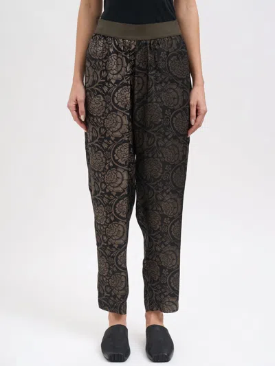 Uma Wang Palmer Trousers In Viscose And Cupro In Blue