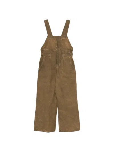 Uma Wang Cotton Tracksuit With Panda Motif In Brown