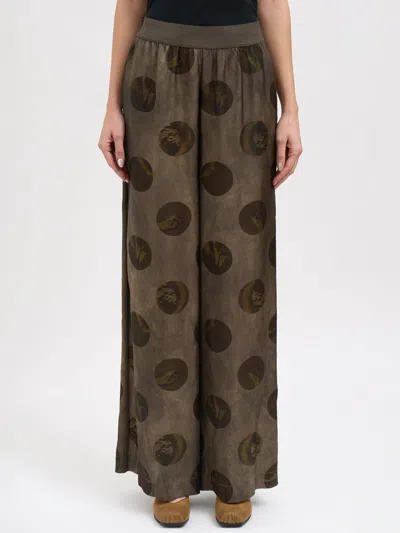 Uma Wang Pansy Pants In Viscose And Cupro In Brown