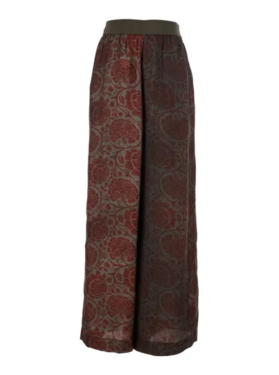 Uma Wang Pansy Trousers In Brown