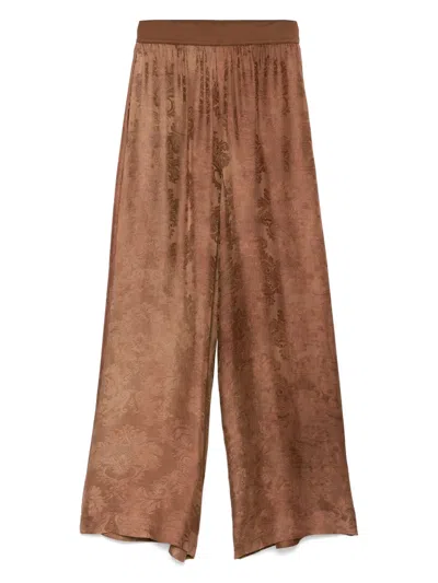 Uma Wang Pansy Trousers In Brown