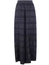 Uma Wang Grid-pattern Elastic-waist Trousers