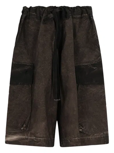 Uma Wang Panther Shorts In Brown
