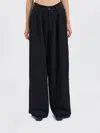 Uma Wang Paw Pleated Trousers In Black
