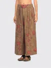 Uma Wang Pleated Fruit-print Palazzo Pants In Animal Print
