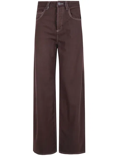 Uma Wang Pants Wool Brown "phyllis"