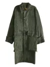 Uma Wang Patch-pocket Linen Coat In Gray
