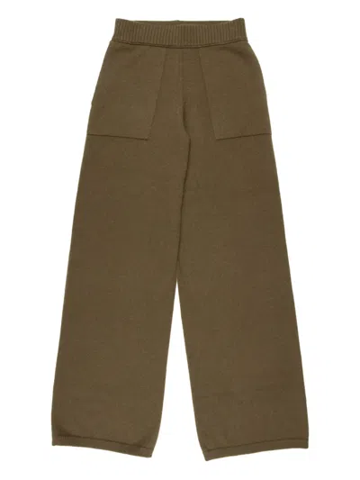 Uma Wang Patch-pocket Trousers In Green