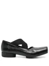 Uma Wang Square Toe Ballet Flats In Schwarz