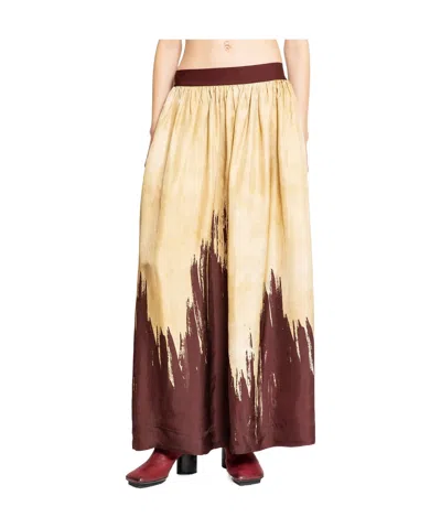Uma Wang Pattern Skirt In Multi