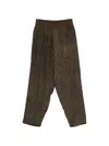 Uma Wang Patterned Trousers In Brown
