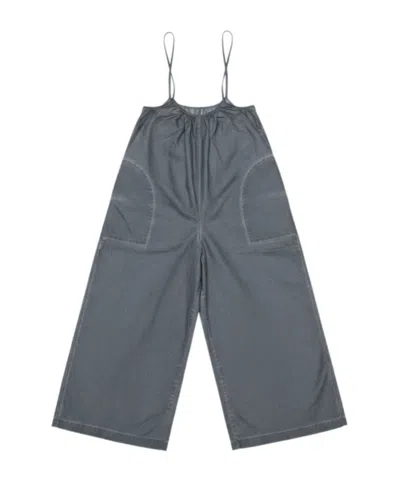 Uma Wang Paul Spaghetti Strap Jumpsuit In Gray