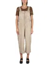 Uma Wang Relaxed-fit Wide-leg Salopette With Adjustable Straps