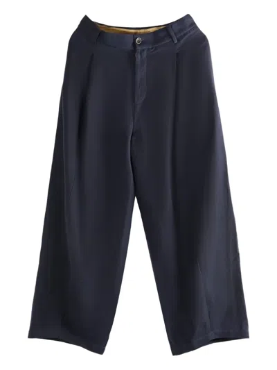 UMA WANG PAW PLEATED-FRONT TROUSERS