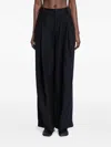 Uma Wang Paw Pleated Trousers In Black
