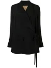 Uma Wang Black Viscose Blend Khloe Blazer In Black